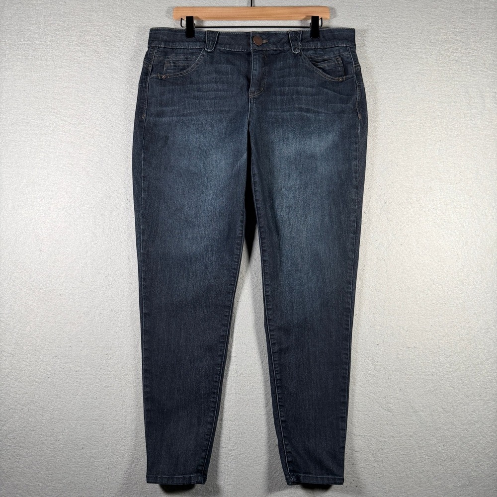 Democracy Ab solution Skinny Jeans Womens 16W Dark Indigo High Rise‎ WAD1105BX